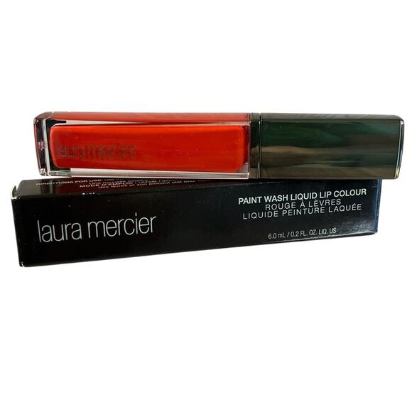 Laura Mercier Lip Color Vermillion Red Paint Wash Liquid  FULL SIZE 6.0 mL - Picture 1 of 4